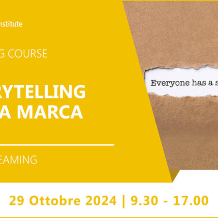 Training Course “Storytelling della Marca” – 29 ottobre 2024